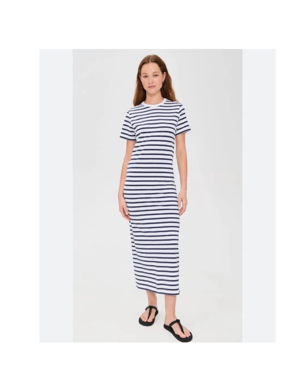 SOLDOUT.nyc The Perfect Tee Dress Navy Stripe